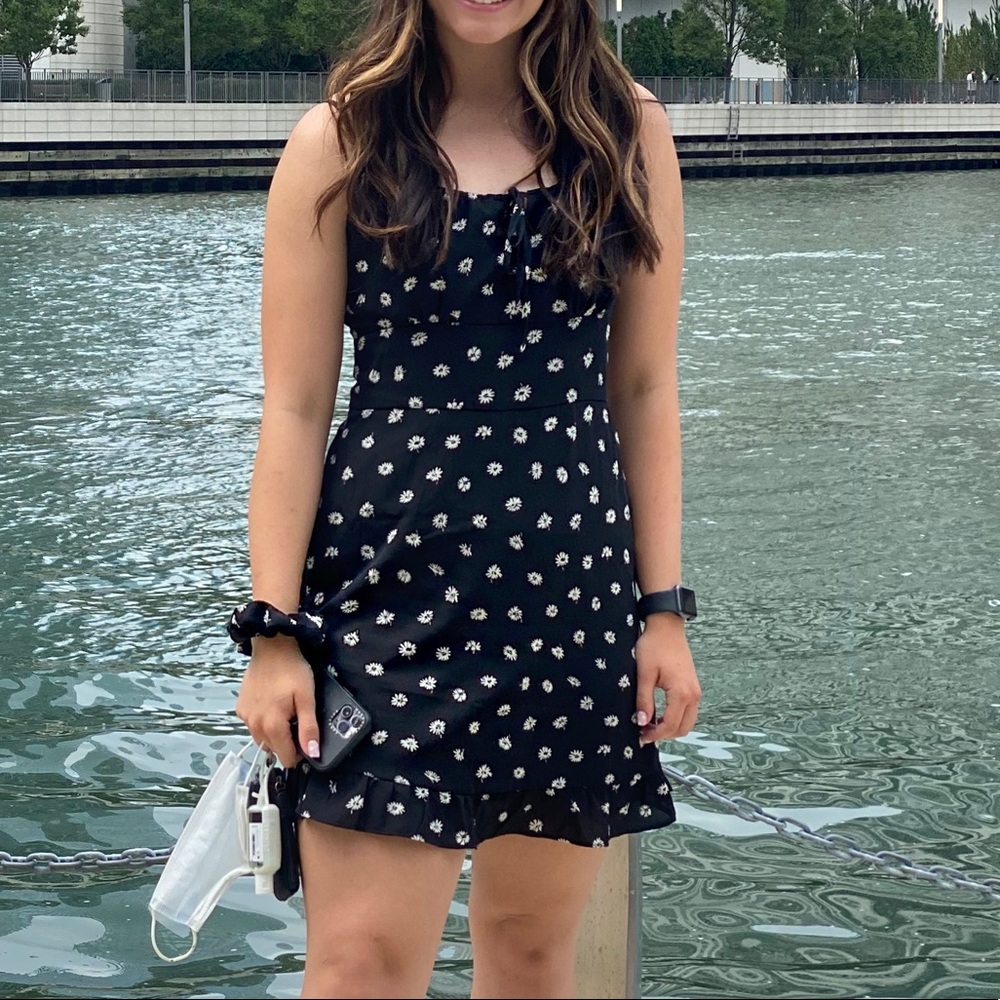 Abercrombie Black/dark navy floral dress